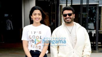 Photos: Rashmika Mandanna and Vikas Bahl snapped during Goodbye promotions