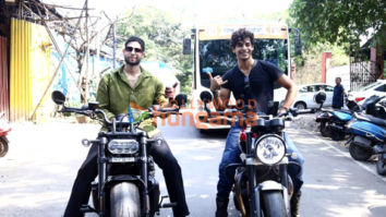 Photos: Siddhant Chaturvedi and Ishaan Khatter arrive on bikes on Bigg Boss 16 set for Phone Bhoot promotions