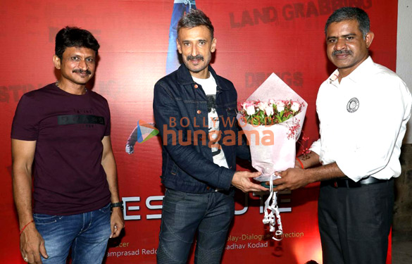 photos telugu actress sasha chettri attends the trailer launch of her debut bilingual prestitute 1