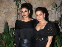 Raveena Tandon and Neelam Kothari twin in black outfits