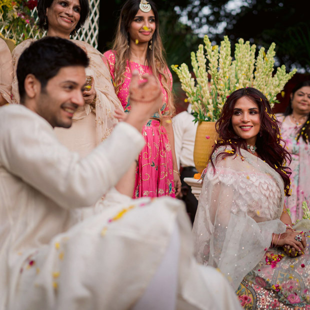 Richa Chadha and Ali Fazal are love struck in intimate mehendi and sangeet ceremonies in Lucknow, see photos