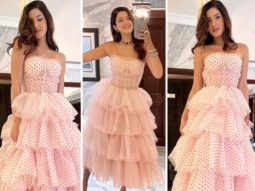 Shanaya Kapoor had her major princess moment in Gauri & Nainika’s ruffled pink polka dot dress worth Rs.54K