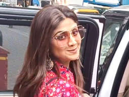 Shilpa Shetty poses for paps as she gets snapped with her mom