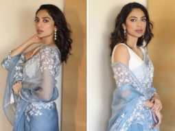 Sobhita Dhulipala looks elegant in this beautiful ice blue saree worth Rs. 45K; check out this look for PS1 promotions