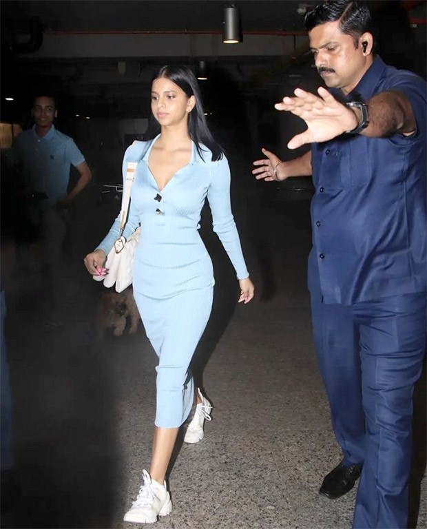 Suhana Khan’s blue self-portrait ribbed body-con dress worth Rs. 49k will inspire your Sunday brunch look Suhana Khan’s blue self-portrait ribbed body-con dress worth Rs. 49k will inspire your Sunday brunch look