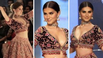 Tara Sutaria steals the show in a contemporary bridal lehenga as walks for Kalki Fashion at Bombay Fashion week