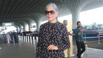 The legendary Zeenat Aman gets snapped at the airport