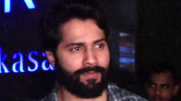 Varun Dhawan gets snapped with wife Natasha Dalal and Dinesh Vijan