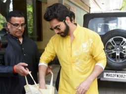 Varun Dhawan poses for paps with wife Natasha Dalal