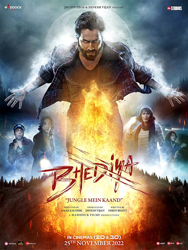 Varun Dhawan turns into a werewolf in first ensemble poster of Bhediya