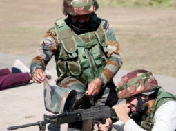 Watch: Vijay Deverakonda shoots with a rifle along with a ‘jawan’