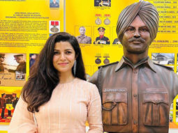 Nimrat Kaur visits Patiala for the inaugural ceremony of late father Major Bhupender Singh’s statue in Patiala regiment!