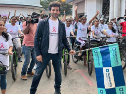 Kartik Aaryan flags off cyclothon to raise awareness about Breast Cancer