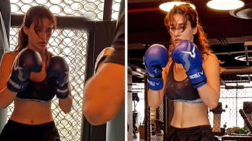 Disha Patani gives workout goals with her kickboxing session; watch 