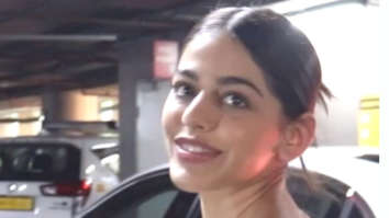 Alaya F gets snapped at the airport by paps
