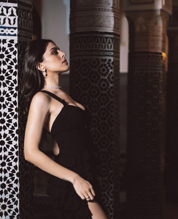 Alaya F turns up the heat in a thigh-high slit black dress as she attends the Marrakech International Film festival