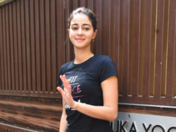 Ananya Panday gets clicked in black gym shorts