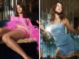 Ananya Panday turns brand ambassador for brand Attico; looks chic in a blue mini dress and silver boots