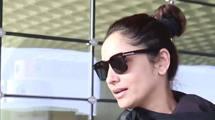 Ankita Lokhande gets clicked in an all-black outfit at the airport