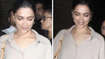 Deepika Padukone offers date night style tips while wearing a beige coordinated outfit and Louis Vuitton heels