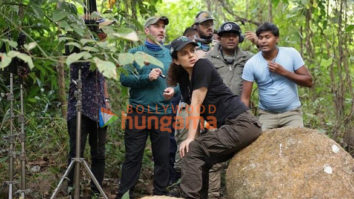 On the set of the movie Emergency