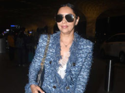 Gauri Khan poses for paps at the airport
