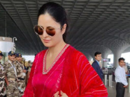 Katrina Kaif looks pretty in a salwar and orange dupatta