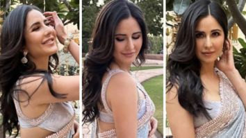Katrina Kaif’s delightful pictures in an ice blue saree by Manish Malhotra is perfectly tackling our Monday Morning Blues