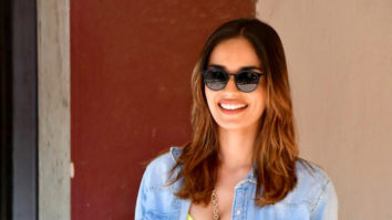 Manushi Chhillar flashes her cute smile for paps outside gym