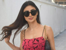 Mouni Roy looks gorgeous as she gets clicked in a pink floral dress