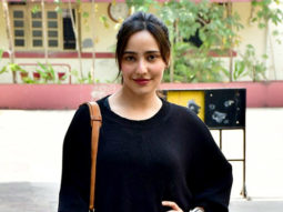 Neha Sharma poses for paps outside gym