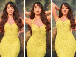 Nora Fatehi shines bright in Fjola Nila’s yellow mermaid cut gown
