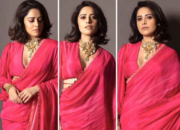 Nushrratt Bharuccha's fuchsia ombre saree worth Rs. 39K is the one you need  to bookmark for your wedding : Bollywood News - Bollywood Hungama