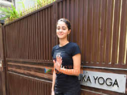 Photos: Ananya Panday spotted outside a Yoga center in Khar