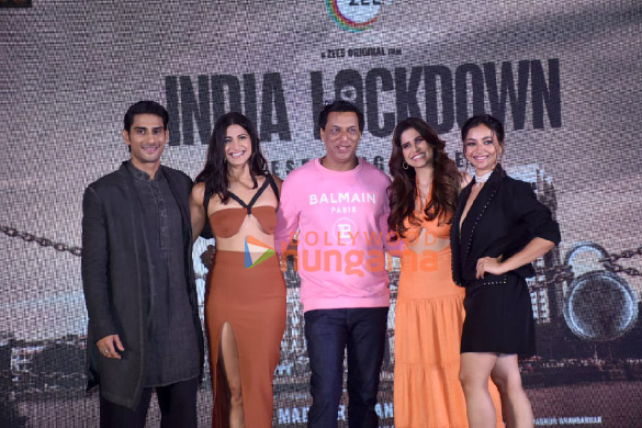 Photos: Madhur Bhandarkar, Aahana Kumra, Saie Tamhankar, Prateik Babbar and Shweta Basu Prasad attend India Lockdown trailer launch