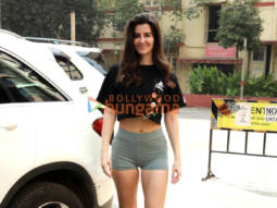 Photos: Giorgia Andriani spotted post her workout in Bandra