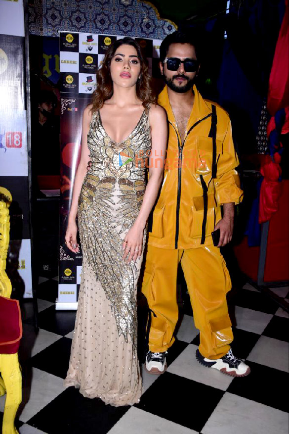 photos nikki tamboli tanmay ssingh alim morani and mohammed morani grace the launch of the song chhori 1