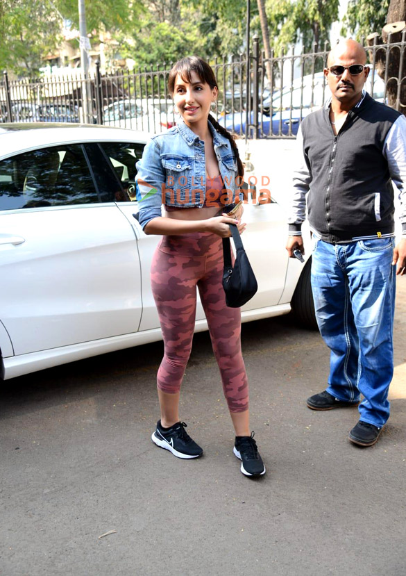photos nora fatehi spotted after dance rehearsals for fifa 5