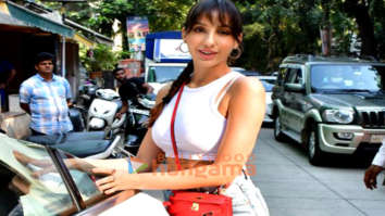 Photos: Nora Fatehi spotted outside a salon in Khar