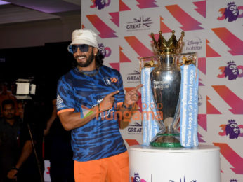 Photos: Ranveer Singh attends the launch of Great Britain & Northern Ireland football premiere league