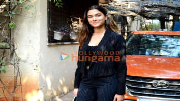 Photos: Saiee Manjrekar spotted promoting her film Kuch Khatta Ho Jaay