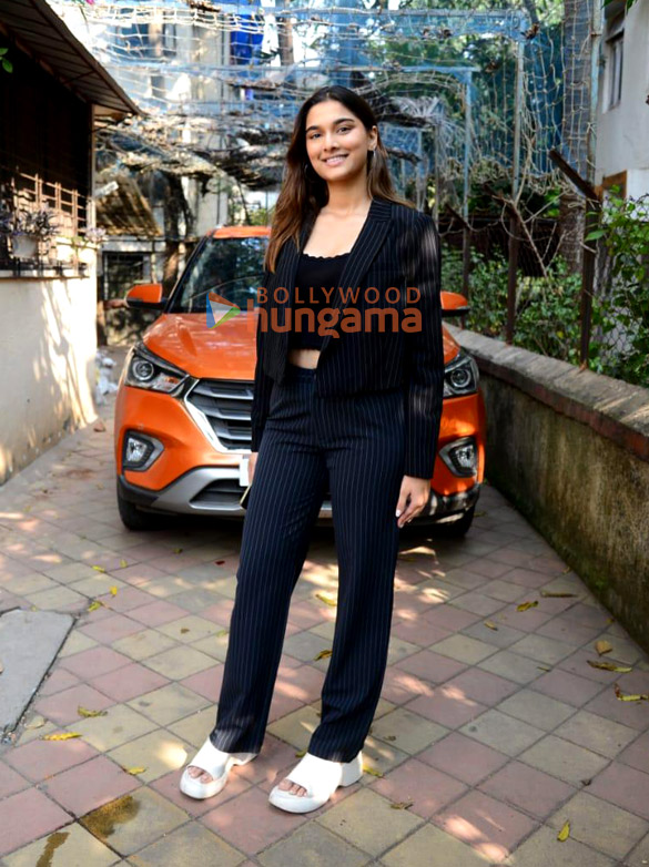 photos saiee manjrekar snapped during kuch khatta ho jaay promotions 3