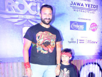 Photos: Saif Ali Khan snapped with son Taimur Ali Khan attending the Independence Rock event