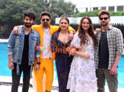 Photos: Sonakshi Sinha, Huma Qureshi, Saqib Saleem and team promote Double XL in Delhi