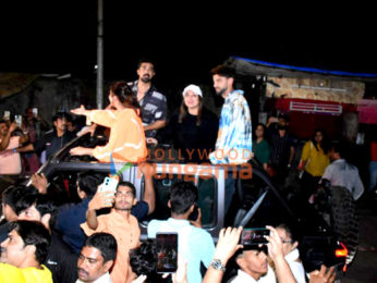 Photos: Sonakshi Sinha, Huma Qureshi and Saqib Saleem snapped at Gaiety Galaxy theatre