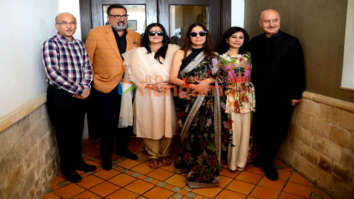Photos: Sooraj Barjatiya, Boman Irani, Anupam Kher, and the team of Uunchai snapped promoting their film