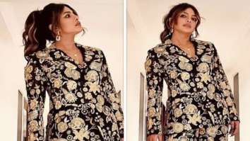 Priyanka Chopra looks like a boss babe in Rahul Mishra’s floral embroidered power suit