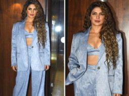 Priyanka Chopra makes a powerful and sassy fashion statement in a blue pantsuit