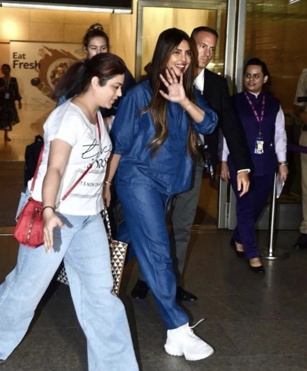 Priyanka Chopra sports denim on denim comfy look as she gets mobbed at Mumbai airport; binges on Koffee with Karan to beat jet lag