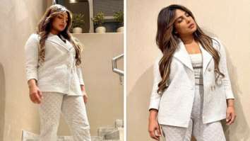 Priyanka Chopra ups power dressing game with chikankari pantsuit